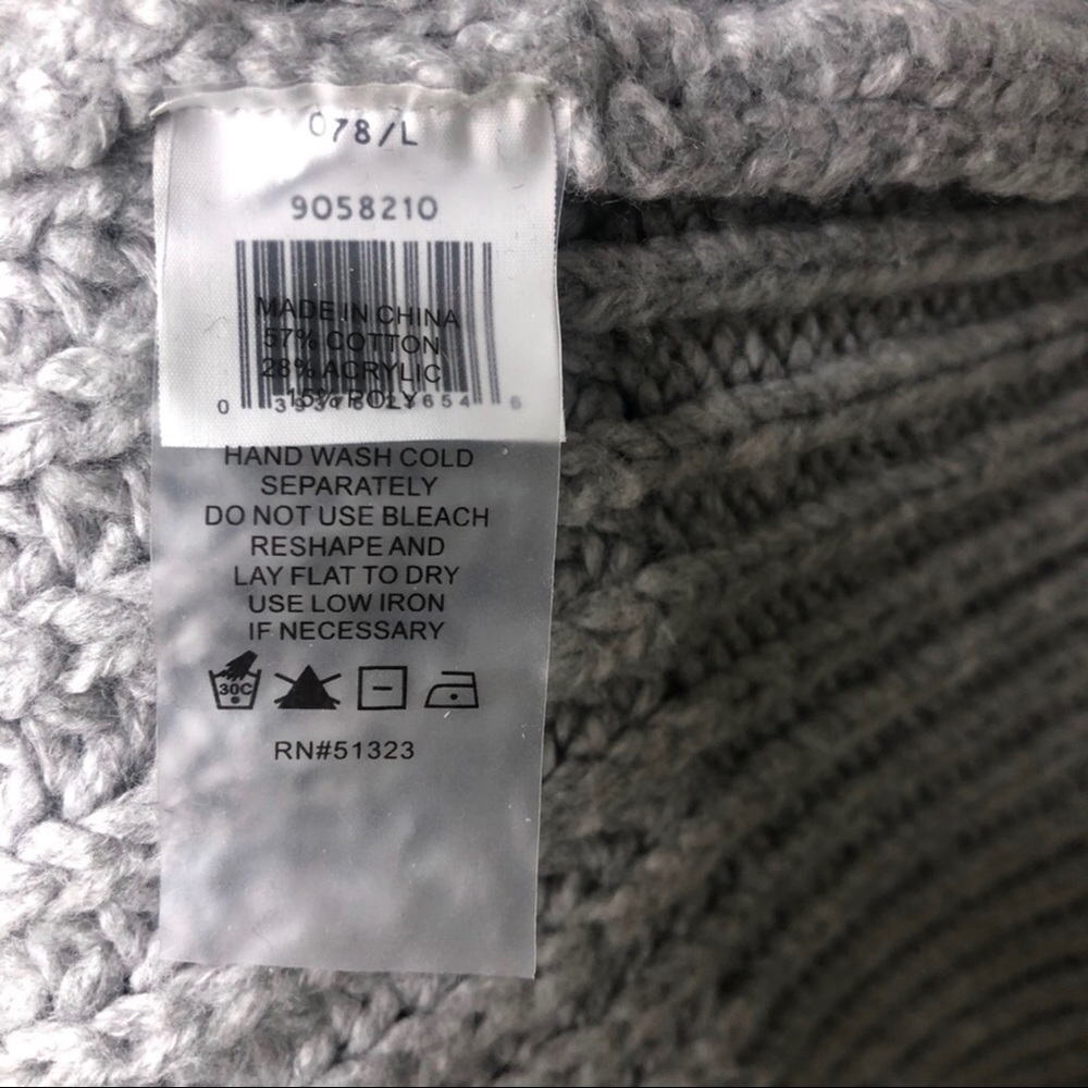 Vince Camuto Pointelle Sweater Open Knit Gray Size Large Pullover Style 5653133 - Picture 5 of 7